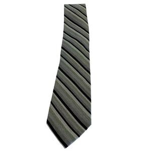 AWEARNESS Kenneth Cole black gray stripe 62 % silk 19 % viscose length 30 inch
